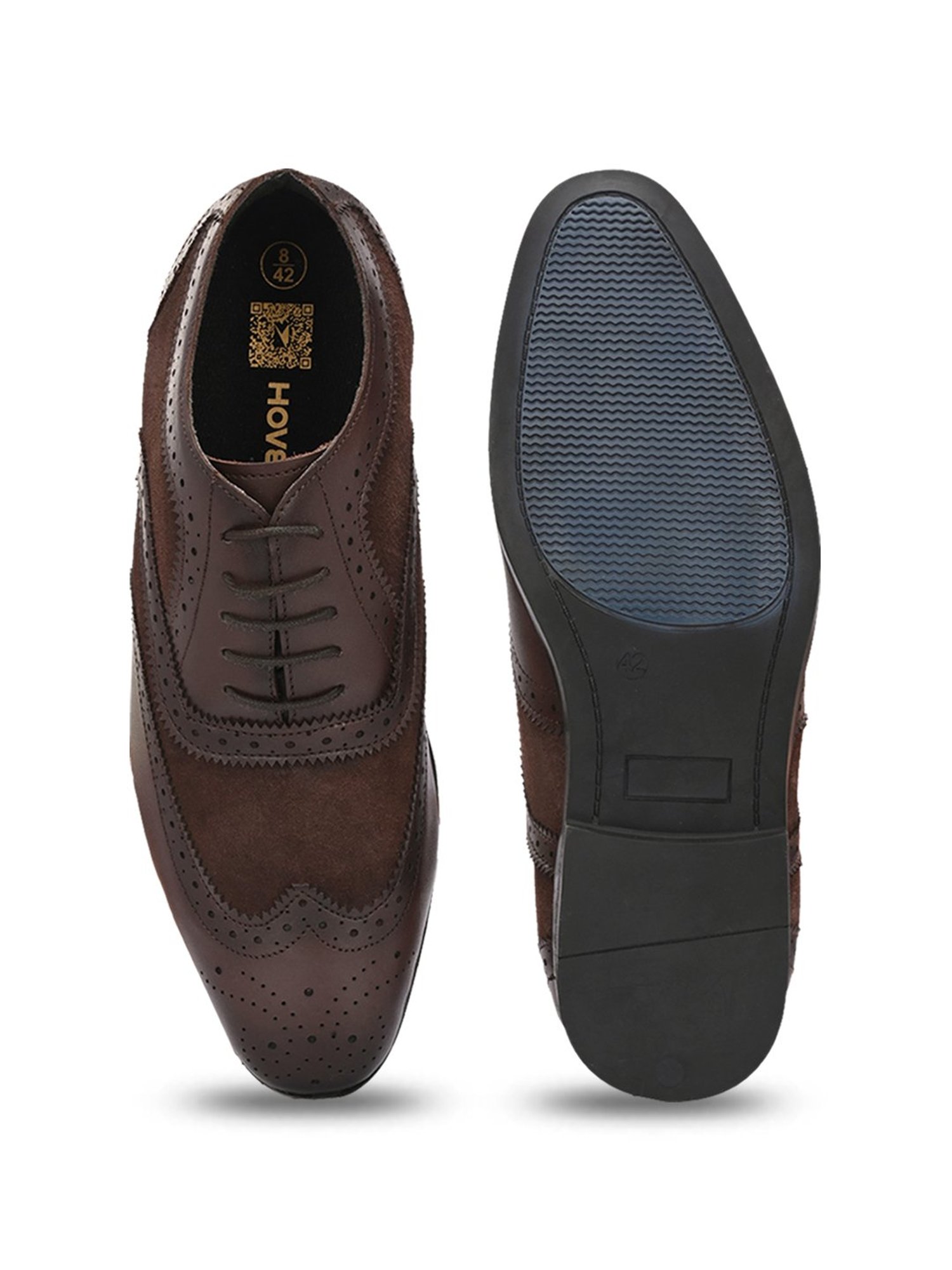 Hoversole Men's Lord Brown Brogue Shoes