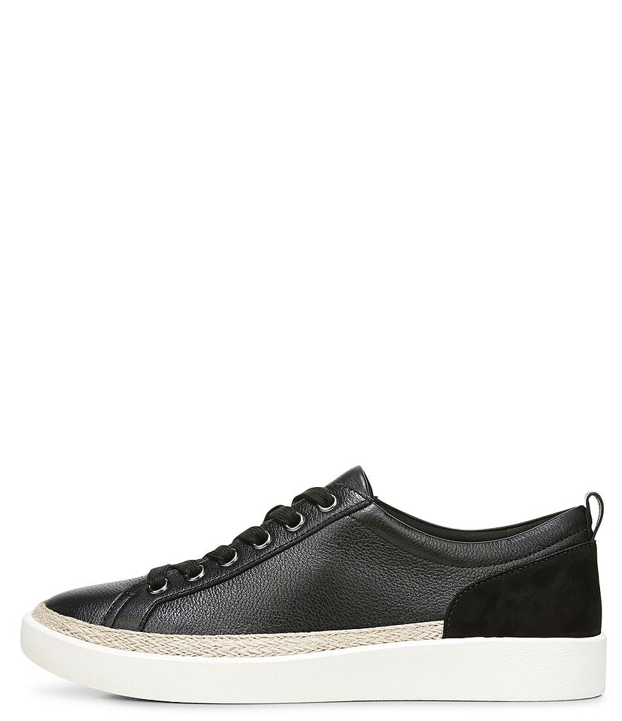 Vionic Winny Leather Jute Detail Lace-Up Sneakers