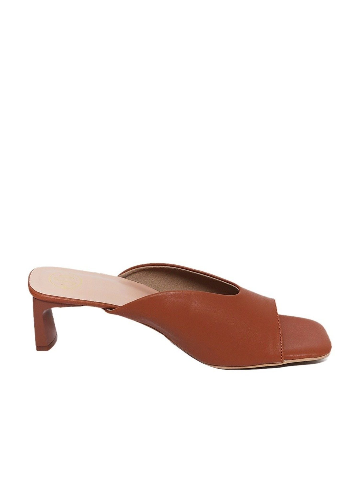 NR by Nidhi Rathi Women's Tan Casual Sandals