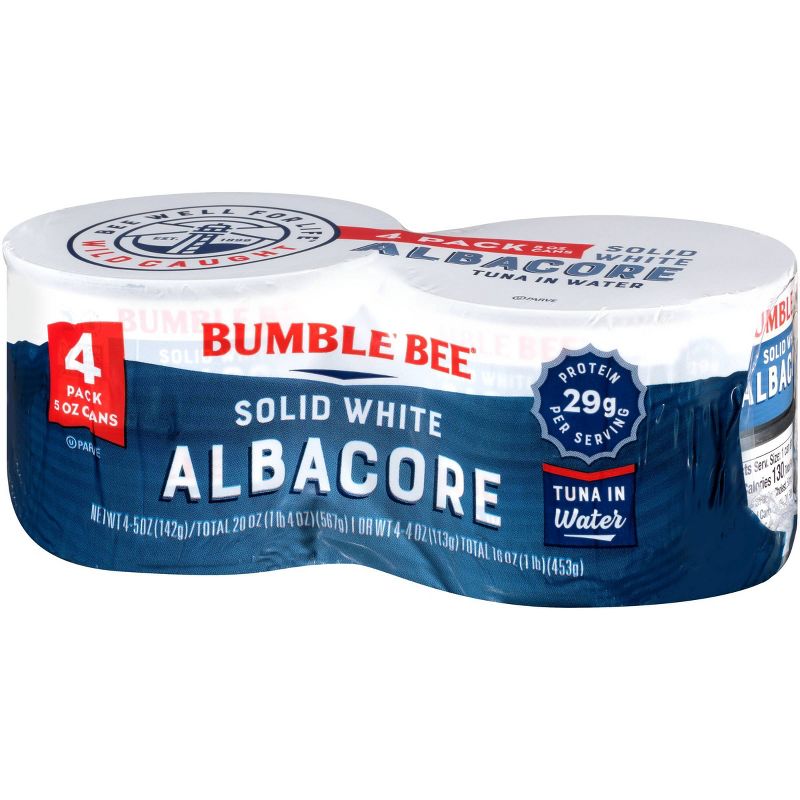 Bumble Bee Solid White Albacore Tuna in Water - 5oz/4ct