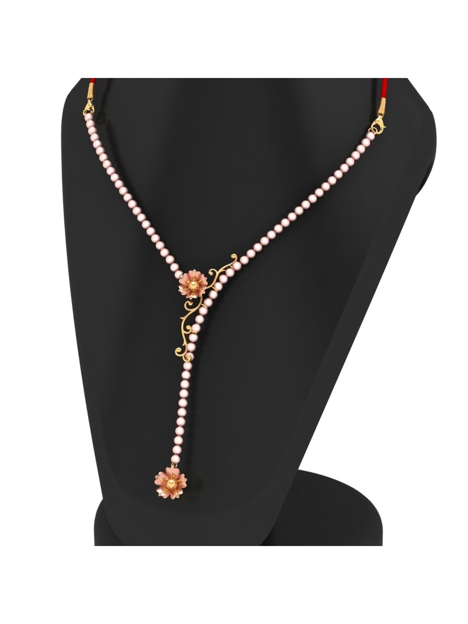 P.C. Chandra Jewellers 14k Yellow Gold Floral Design Necklace