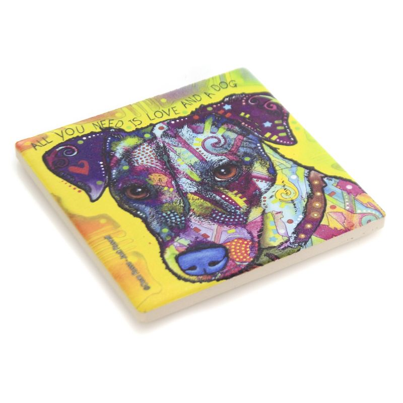 Animal 4.0" Jack Russell Cork Back Coaster Easel Sjt Enterprises  -  Coasters