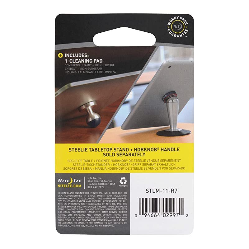 Steelie Replacement Magnetic Tablet Socket Kit for Steelie Pedestal or HobKnob Phone Mounts (STLM-11-R7)