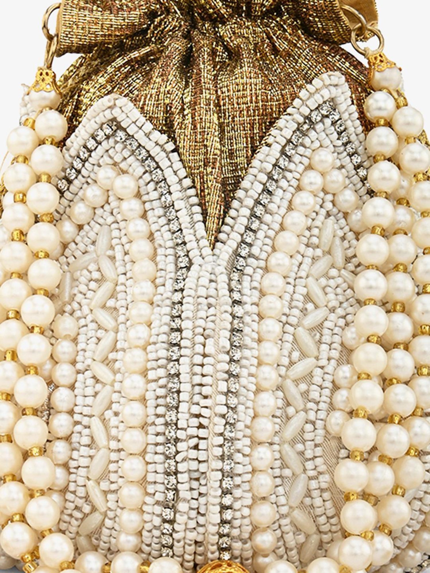 Gaurapakhi Golden Embellished Potli