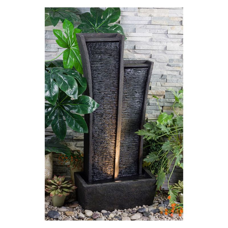41" H Resin Outdoor Fountain - Dark Heather - Ore International