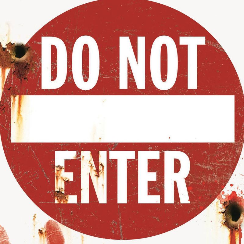 Halloween Metal Sign-Do Not Enter