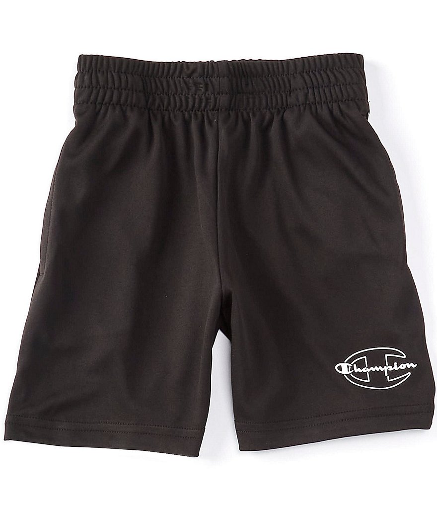 Champion Little Boys 2T-7 Outline Script Interlock Short