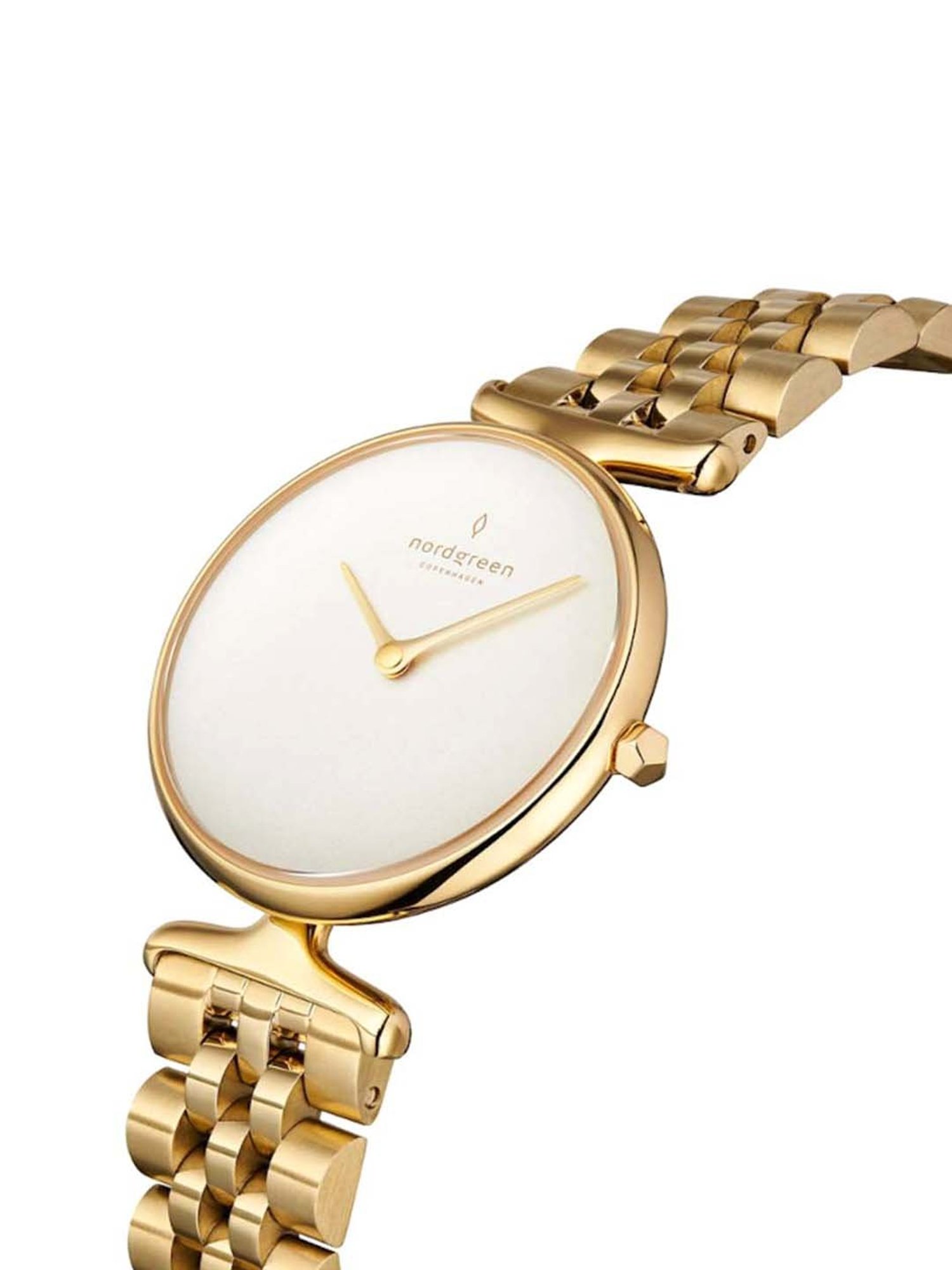 Nordgreen UN32GOXX5LGOLEBLLEBR Unika Analog Watch for Women with Strap Set Combo