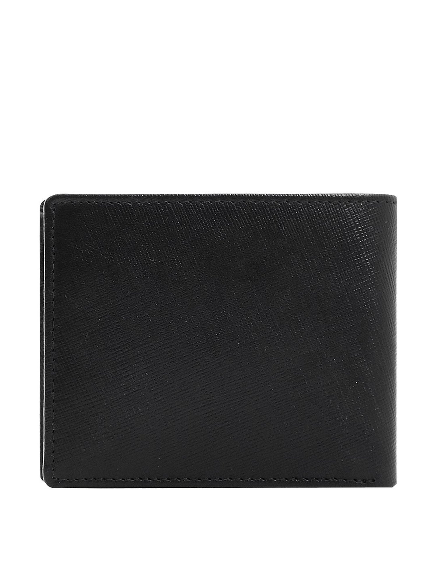 Eske Black Solid Bi-Fold Wallet for Men