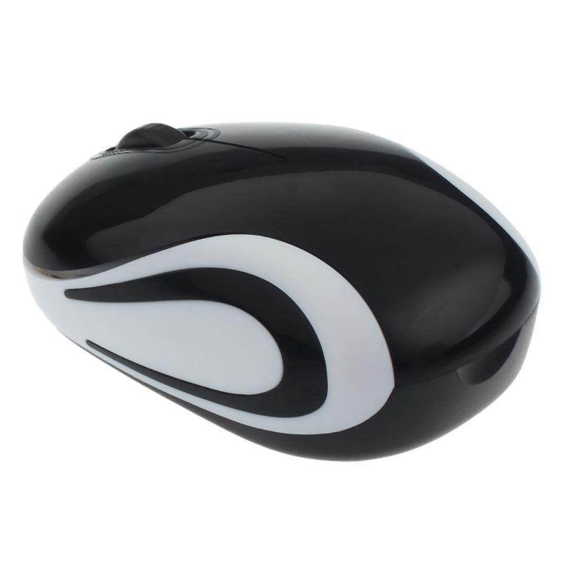 Cute Mini 2.4 GHz Wireless Optical Mouse Mice For PC Laptop Notebook BK