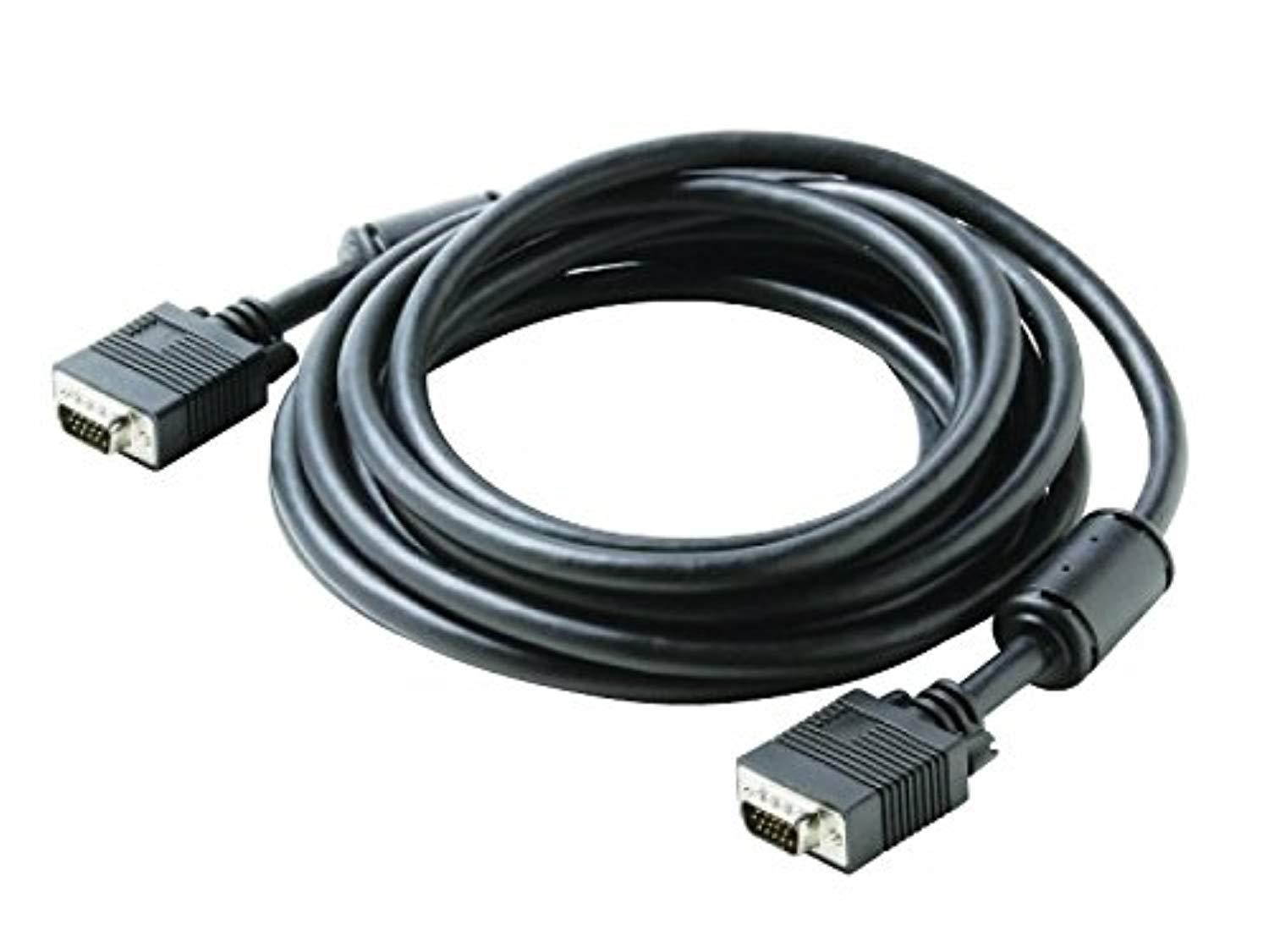 steren 75 ft svga de15hd male to male monitor cable (pk-253-375bk)