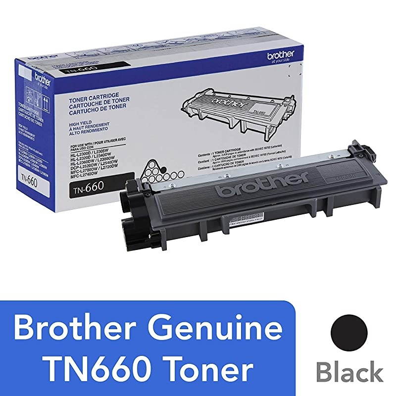 Genuine High Yield Toner Cartridge Replacement Black Toner Page Yield Up to 2600 Pages Genuine High Yield Toner Cartridge TN450 Replacement Black Toner Page Yield Up to 2600 Pages