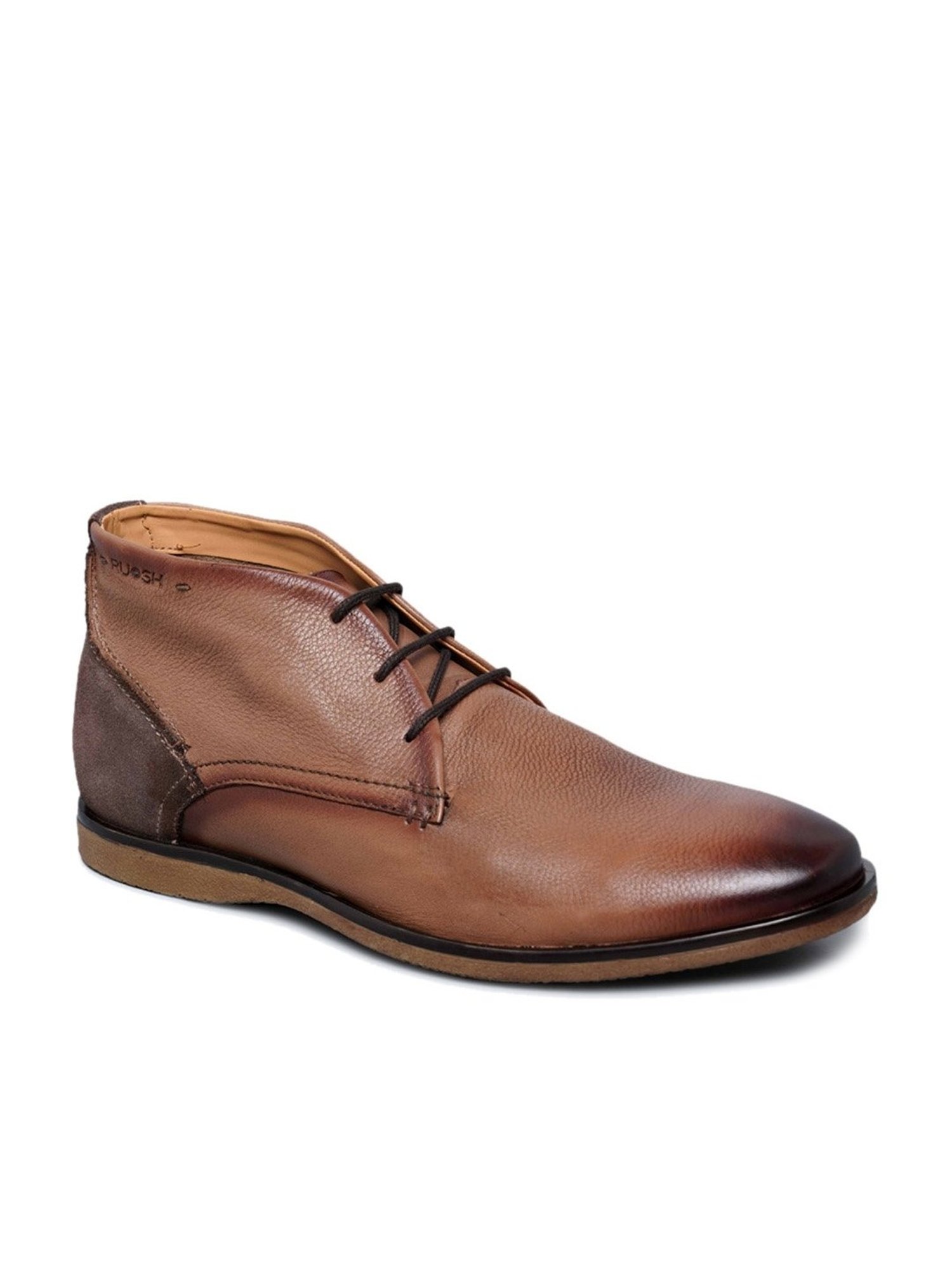 Ruosh Men's Tan Chukka Boots
