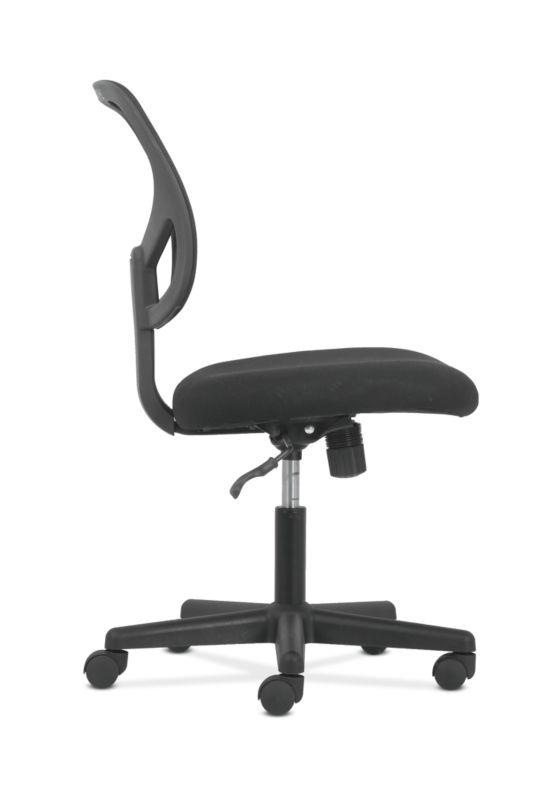 Sadie Mid-Back Task Chair - Black Seat - Fabric Back - 5-star Base - 18" Seat Width x 18" Seat Depth - 24.2" Width x 24.