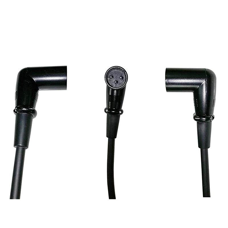 XLR Microphone Cable Right Angle Male to Female Balanced Cord