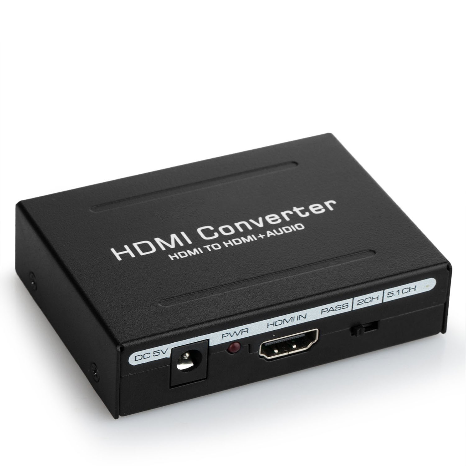 Audio Extractor Aigrous 1080P HDMI Audio Extractor HDMI to HDMI + Optical Toslink(SPDIF) + RCA(L/R) Stereo Analog Outputs Video Audio Splitter