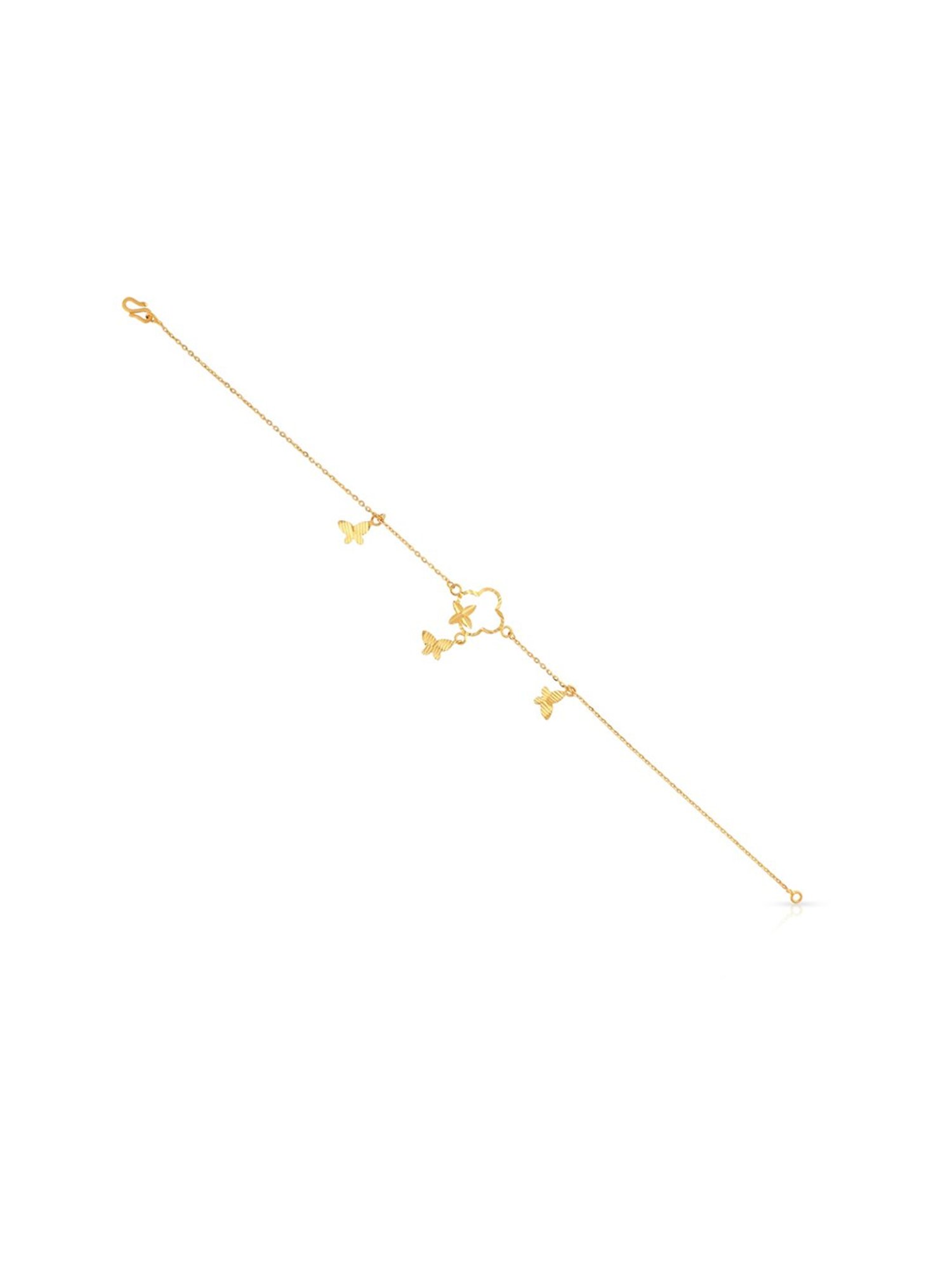 Malabar Gold and Diamonds BIS Hallmark 22k Yellow Gold Flexible Fit Bracelet for Women