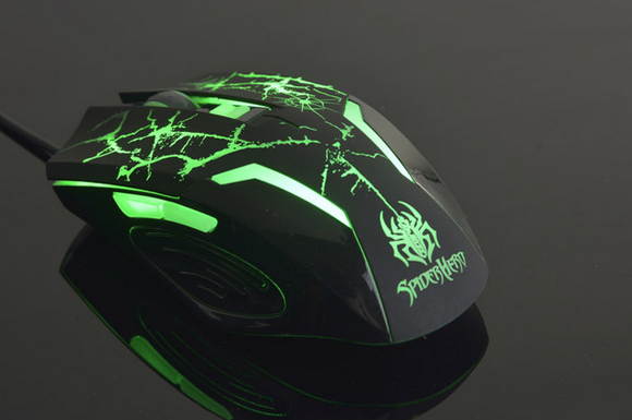 A-jazz Spiderhero Gaming Mouse 2400DPI 4x DPI green light