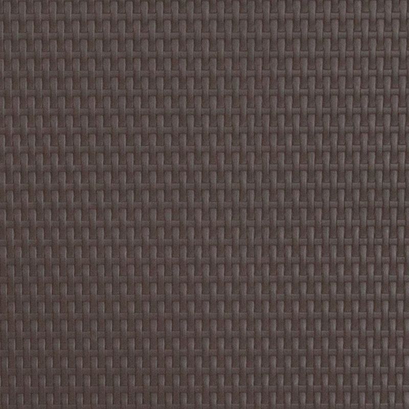 Flash Furniture 2.6-Foot Round Brown Rattan Plastic Folding Table