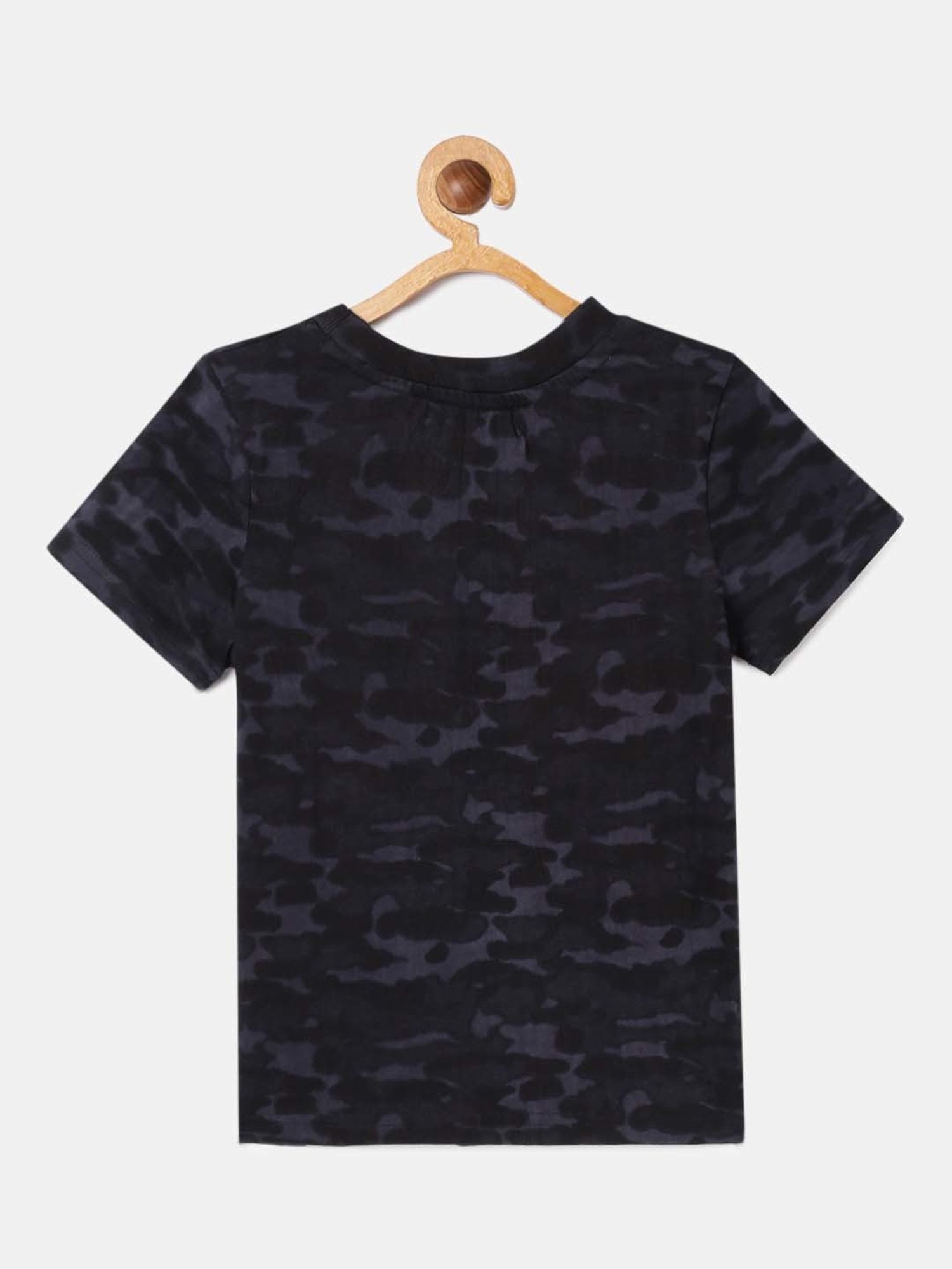 Angel & Rocket Kids Blue Cotton Printed T-Shirt