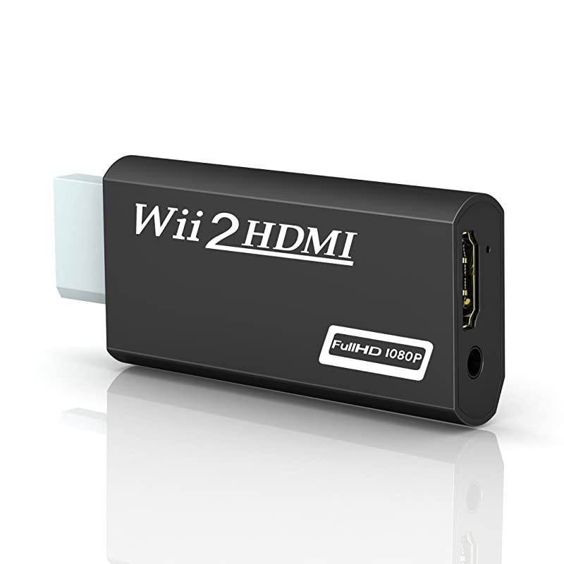 Wii to hdmi Converter,  wii to hdmi Adapter, wii to hdmi1080p 720p Connector Output Video & 3.5mm Audio - Supports All Wii Display Modes.