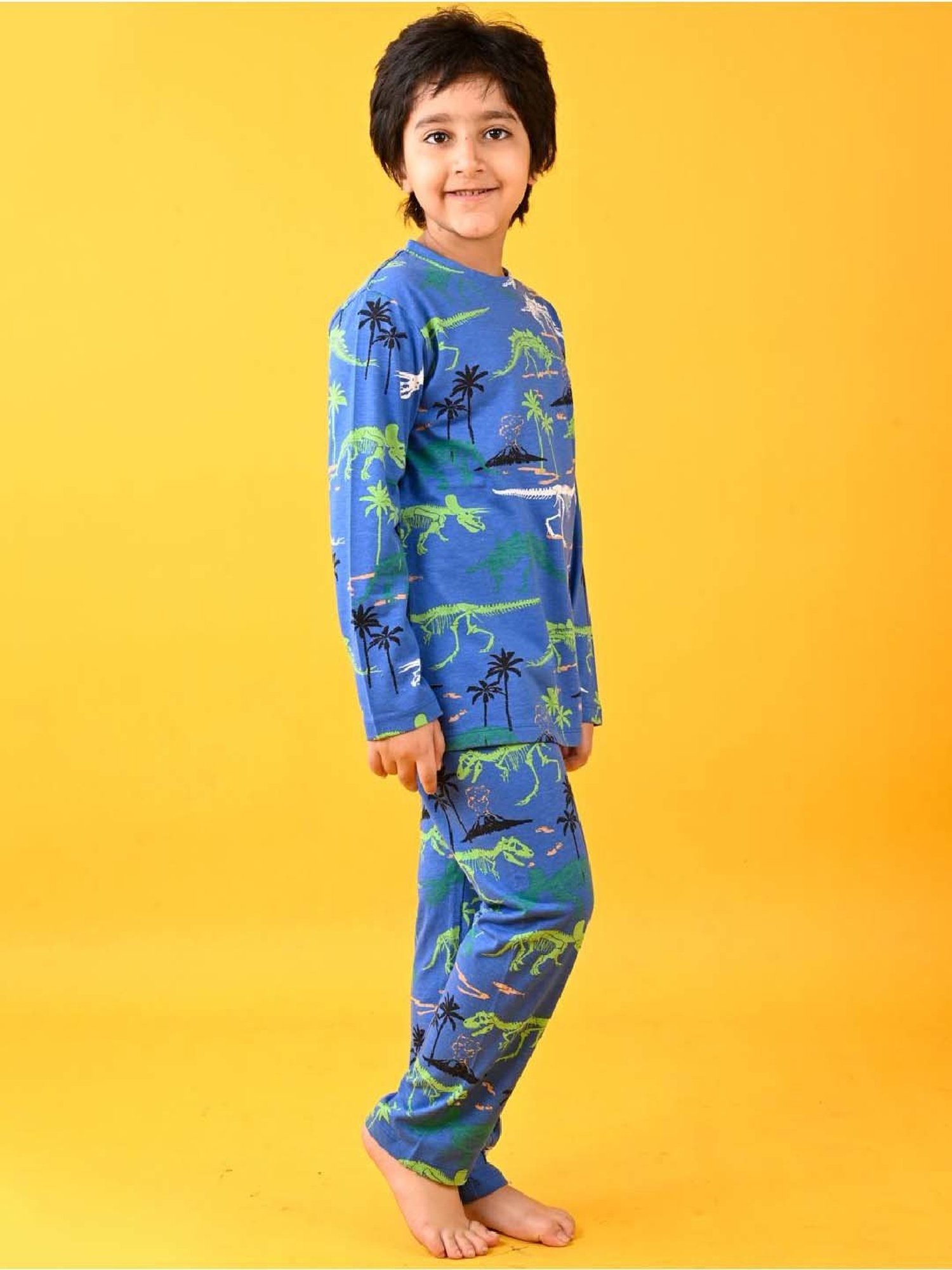 Anthrilo Boys Royal Printed Full Sleeves Night Suits
