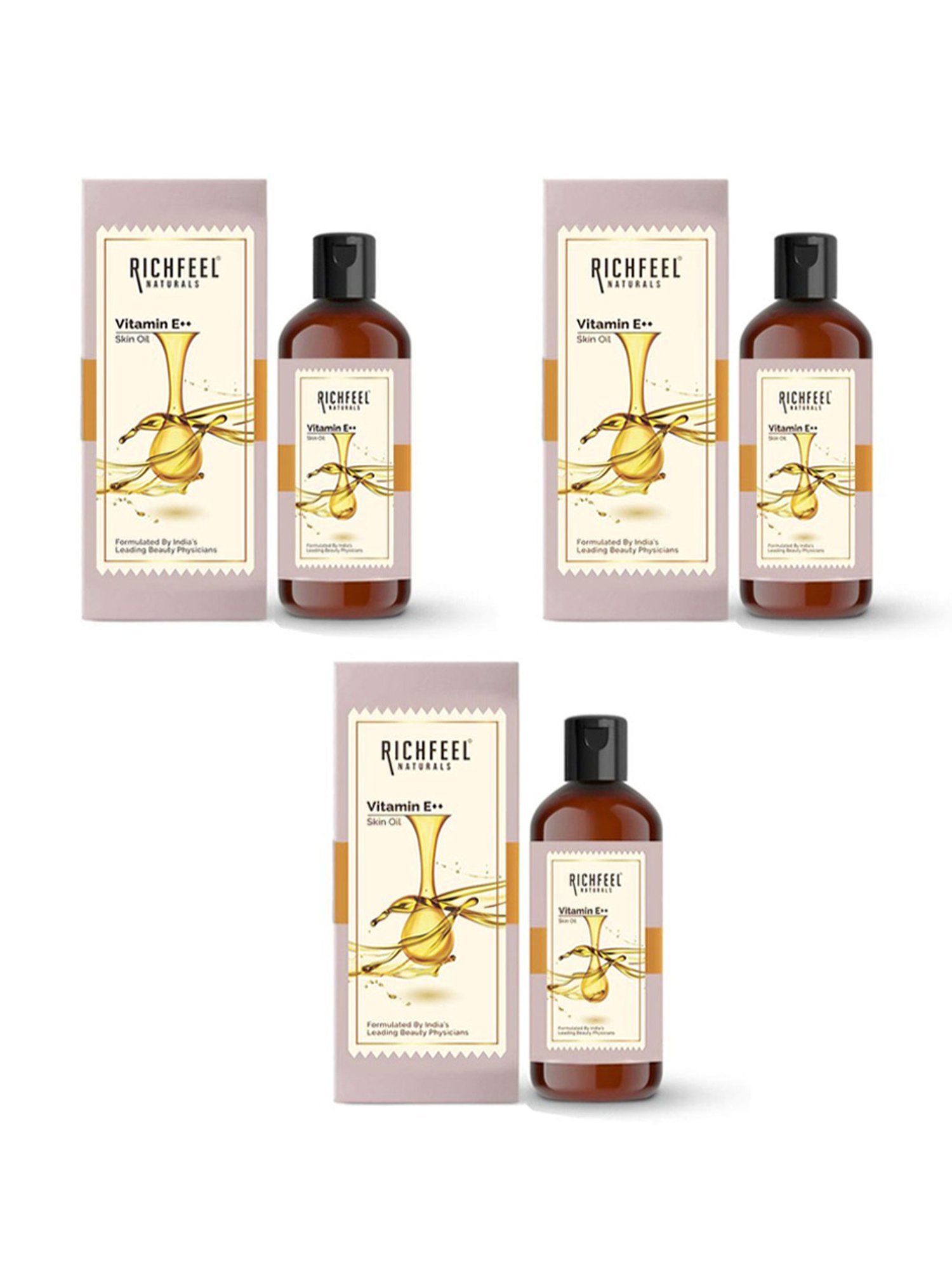 Richfeel Vitamin E++ Skin Oil - Pack of 3