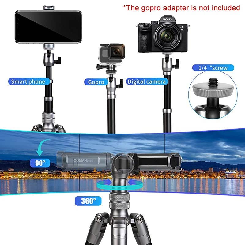 Phone Tripod  3 in 1 Camera Tripod and Selfie Stick Tripod with Bluetooth Remote 57 inch Compatible with iPhone