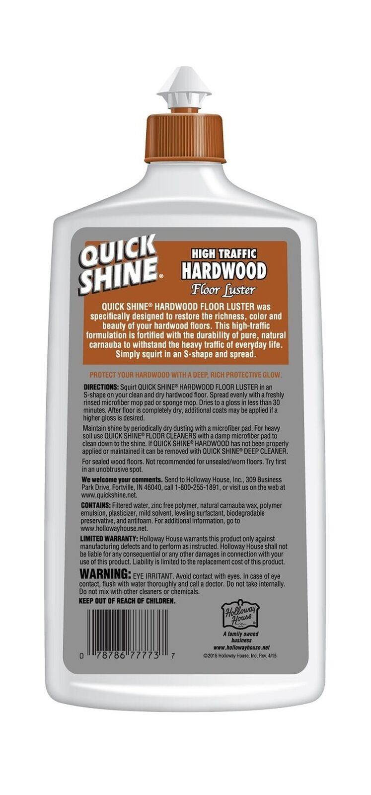 Quick Shine High Traffic Hardwood Floor Luster and Polish, 27 Fl. Oz. 1