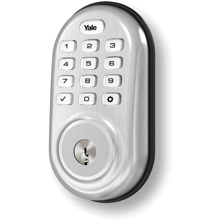 Yale Locks Assure Lock Push Button with Z-Wave in Satin Nickel (YRD216)