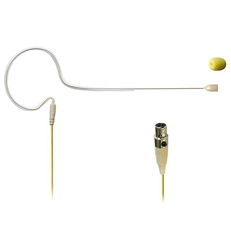 Hs-13s1-l4a Skin Color 3.5mm Plug Single Ear Hanging Headset Mini Microphone for Sennheiser Body-Pack Transmitter