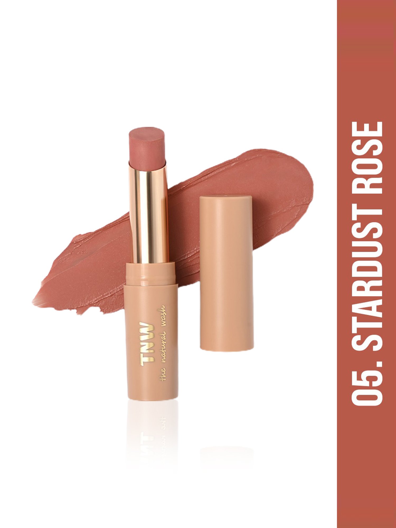 TNW-The Natural Wash Silky Matte Fusion Longstay Lip Color 05 Stardust Rose - 3.5 gm