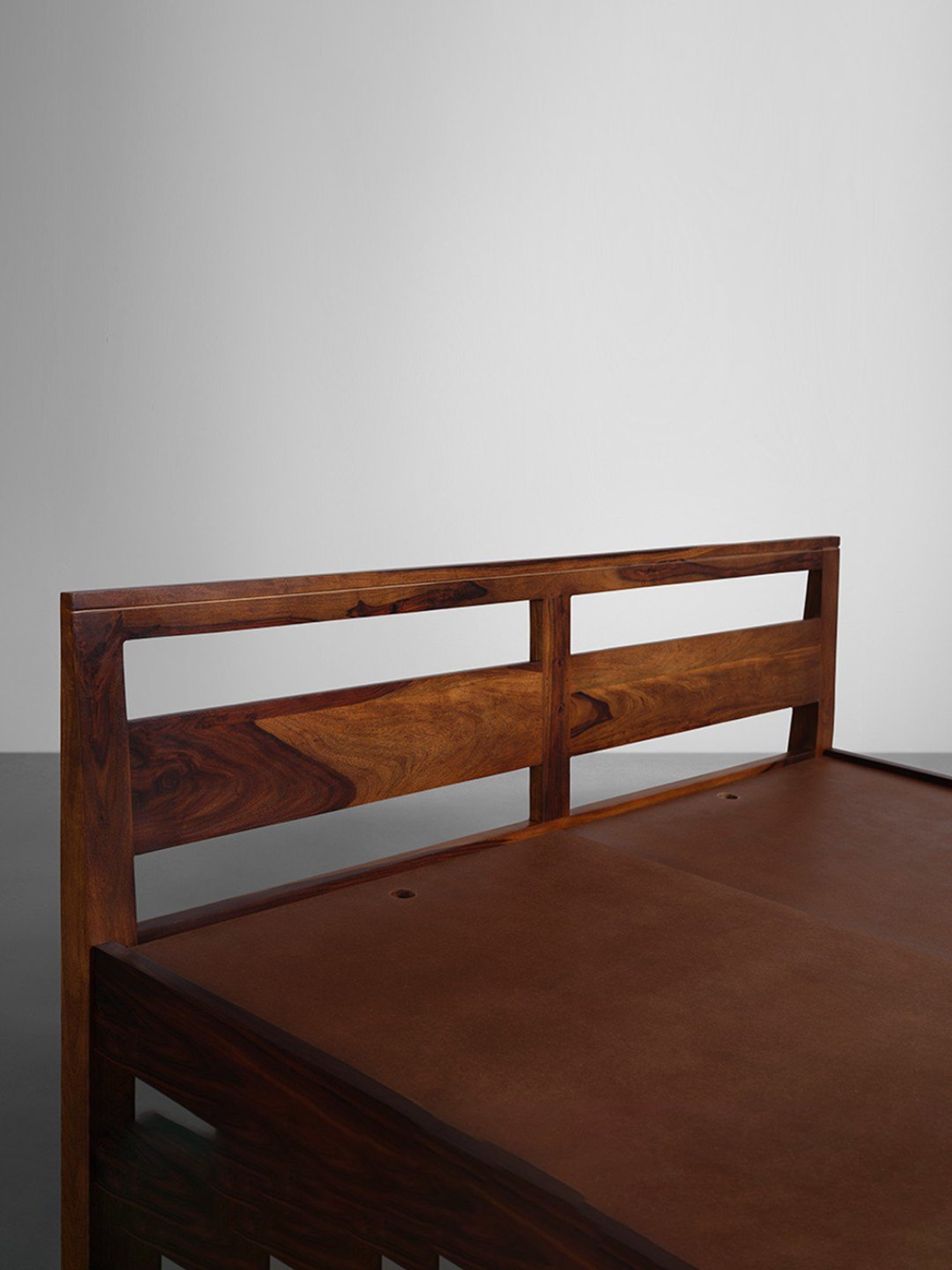 Sleepyhead V Teak Brown Sheesham Wood King Size Bed