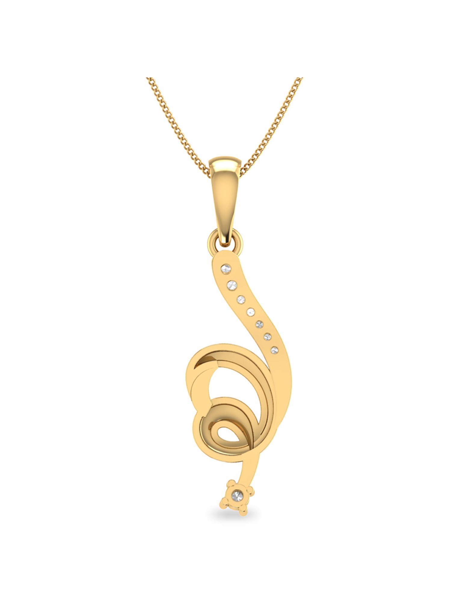 PC Jeweller Devlin 18k Gold Pendant without Chain for Women