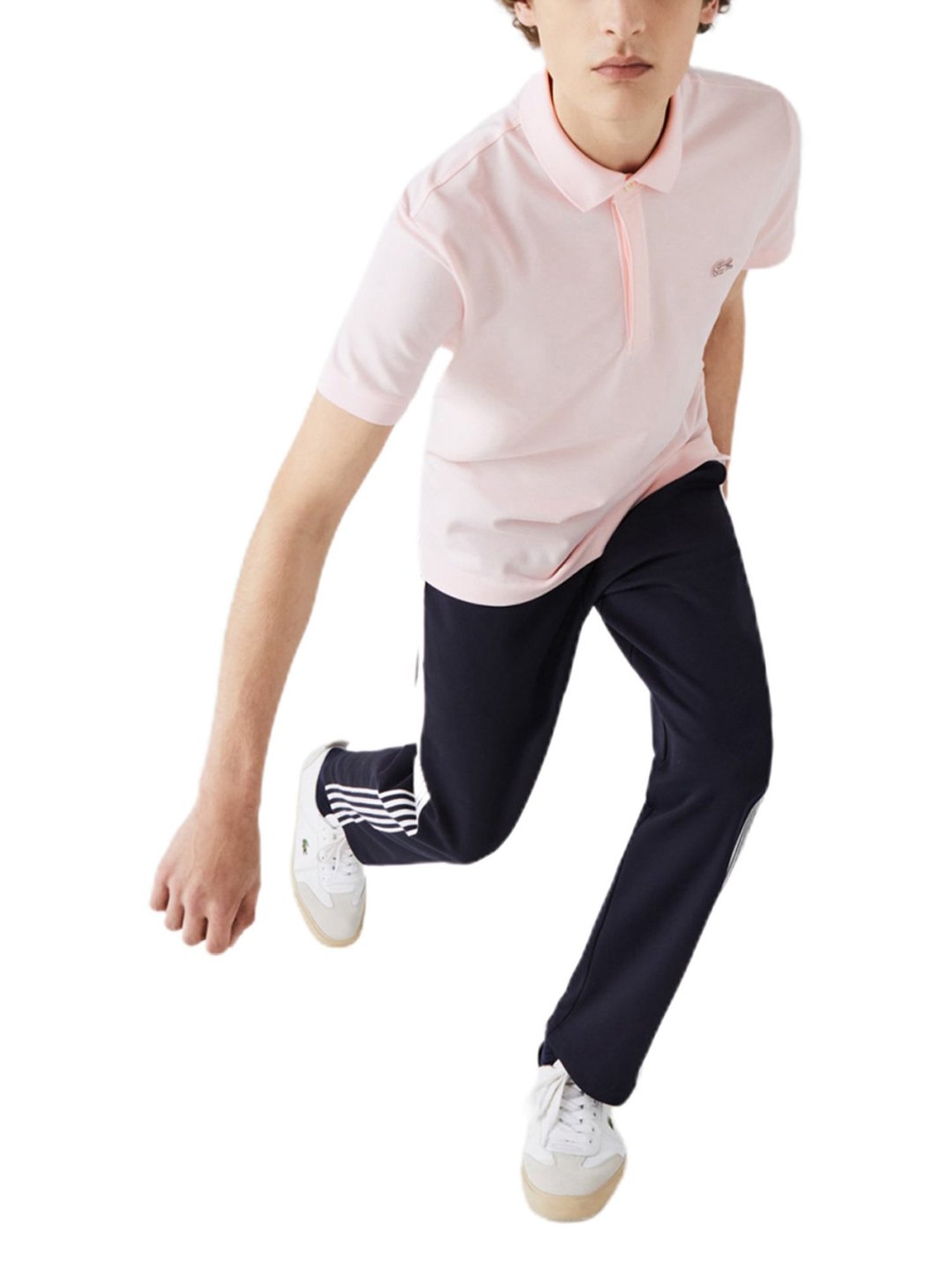 Lacoste Pink Cotton Regular Fit Polo T-Shirt