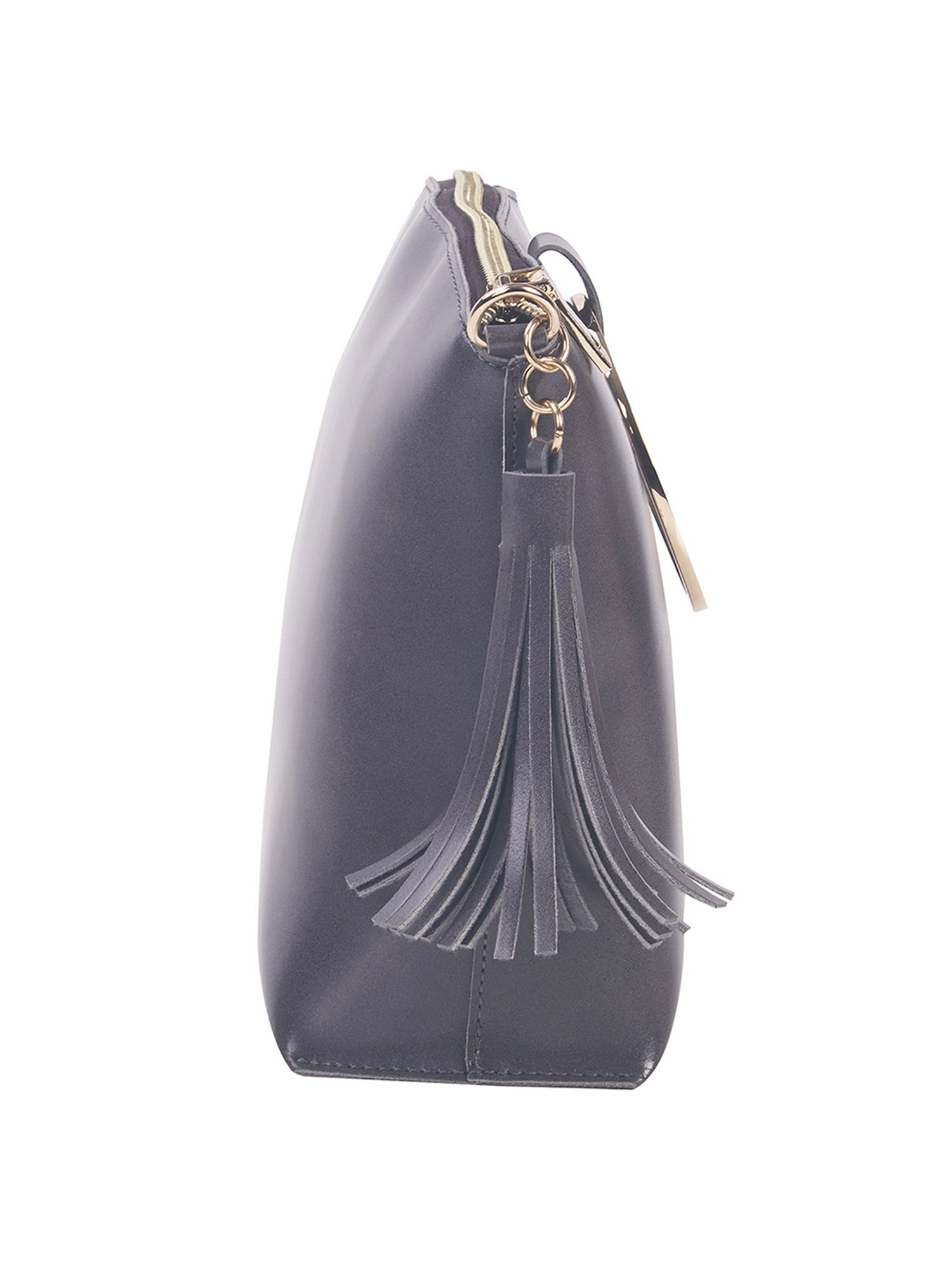 Giordano Grey Textured Medium Sling Handbag