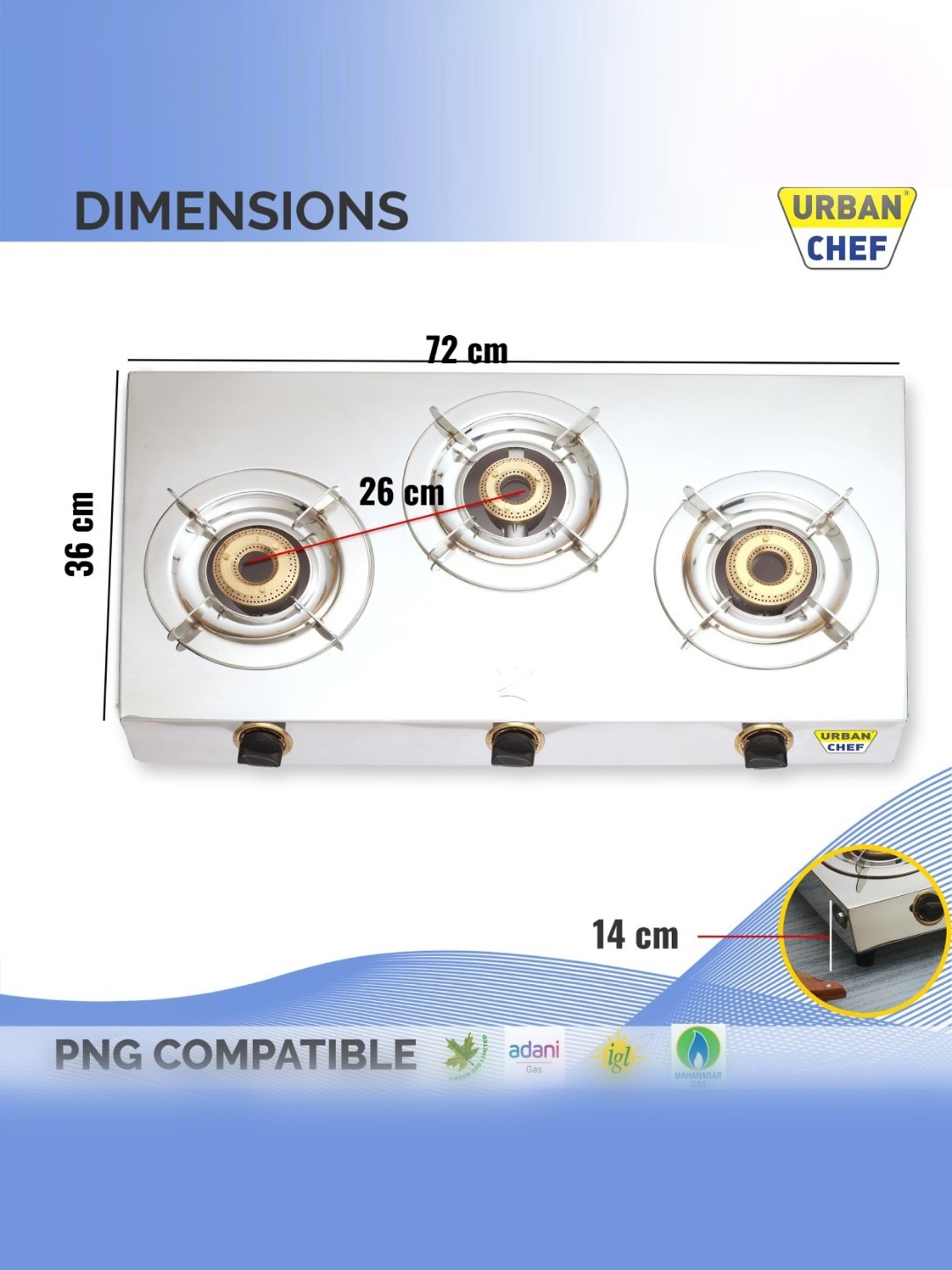 Range Kleen 4pc Porcelain Drip Pan Set Black