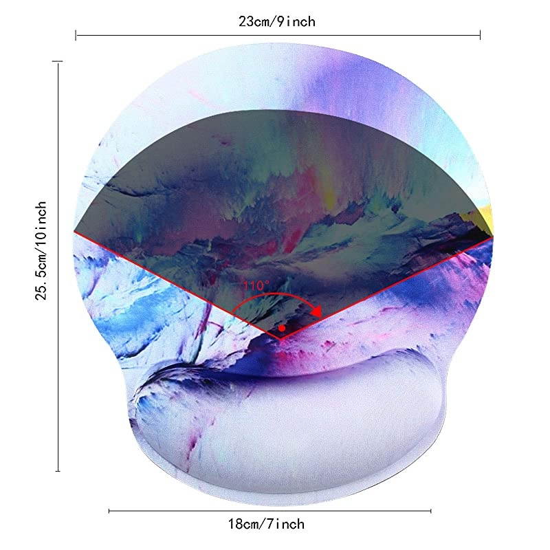 Pad Wrist Support Ergonomic Memory Foam Lightweight Rest Nonslip pad for OfficeGamingComputer Laptop amp MacPain Reliefat Home Or Work MPHC1