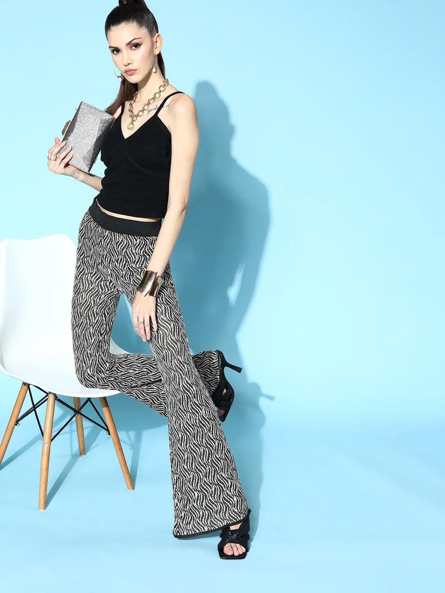 Melon by PlusS Black V Neck Top