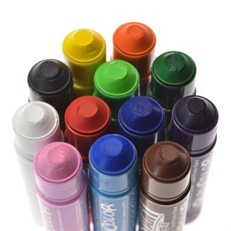Paint Sticks Basic Colors 12ct - Playcolor