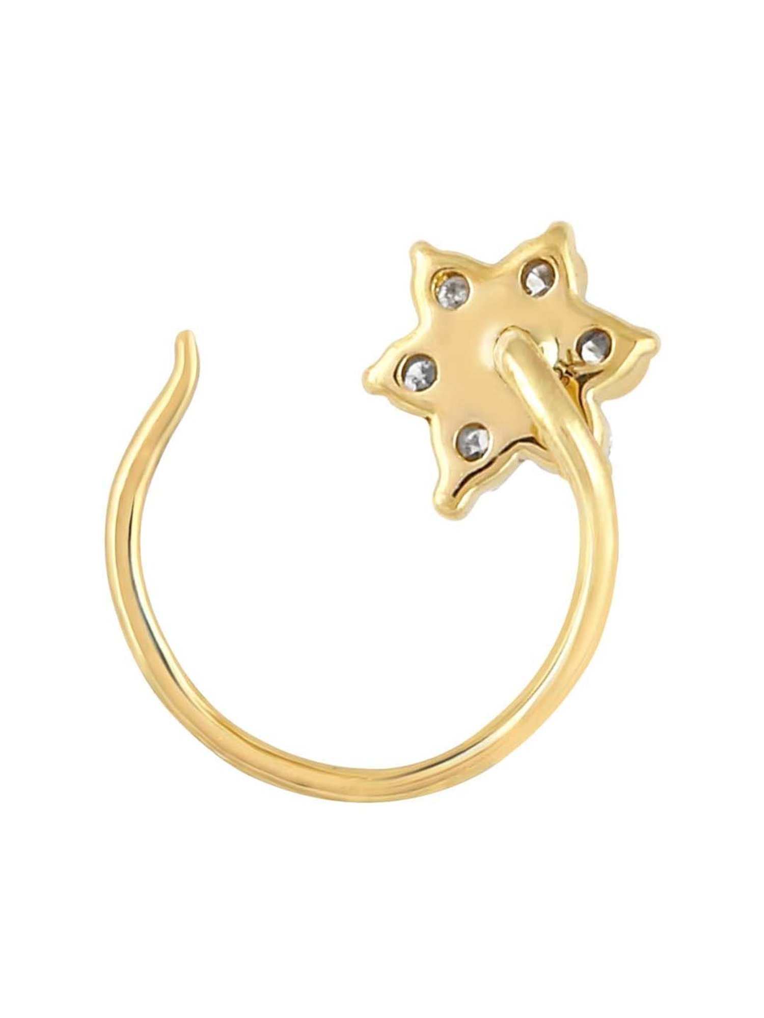 Malabar Gold and Diamonds 18 kt Gold & Diamond Nosepin