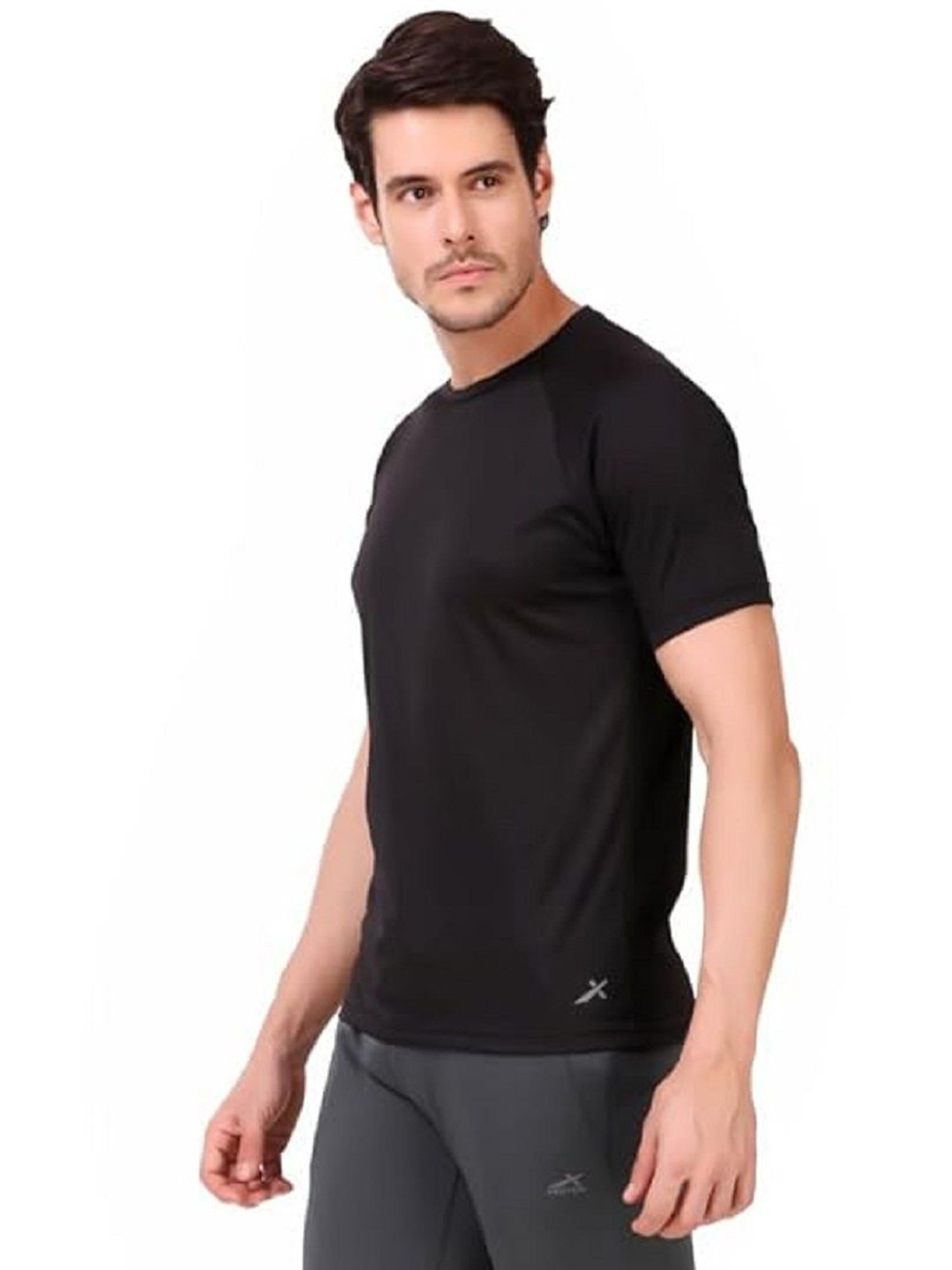 Vector X Black Regular Fit T-Shirt