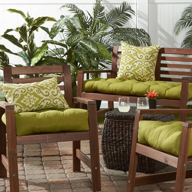 Set of 2 Shoreham Ikat Outdoor Rectangle Throw Pillows - Kensington Garden