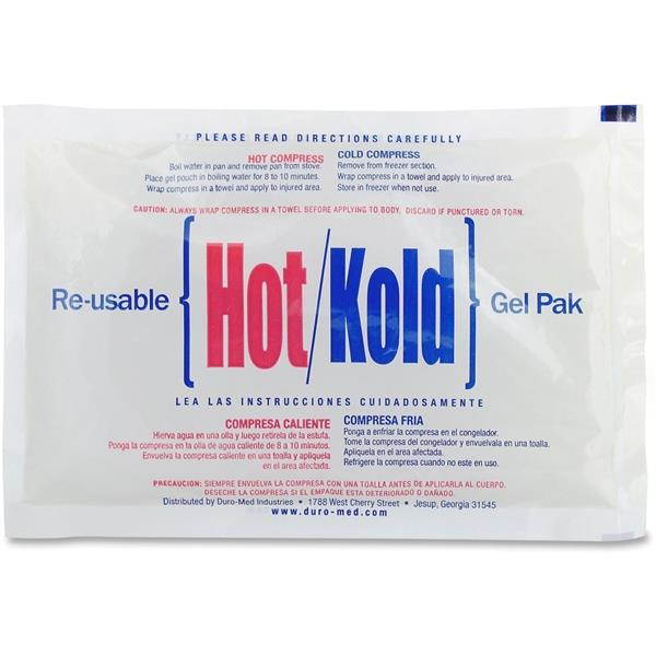 Reusable Hot/Cold Pack 8.63" Long White