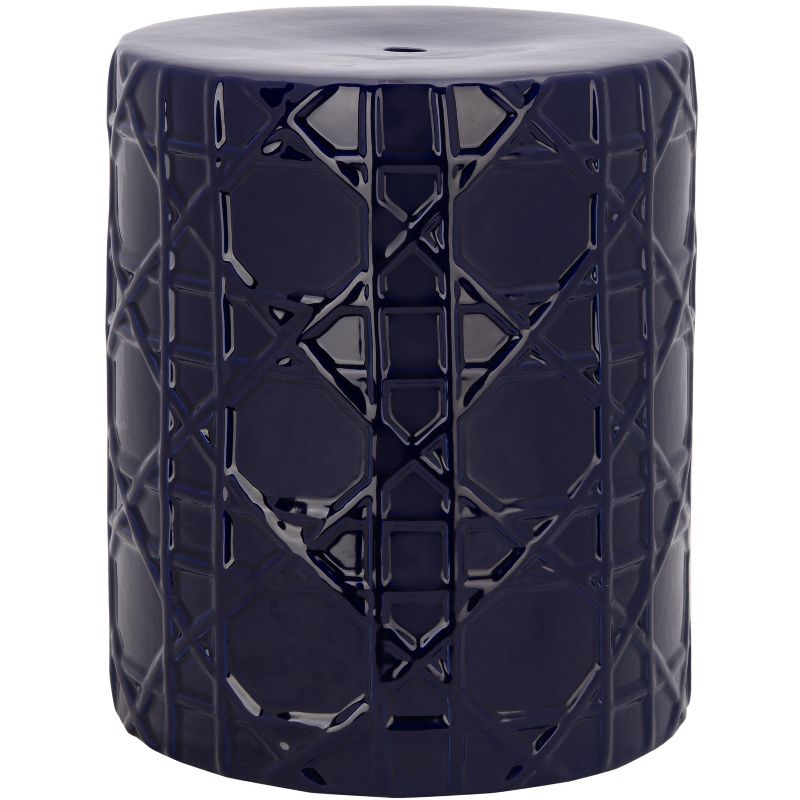 Puma Garden Stool - Navy Blue - Safavieh