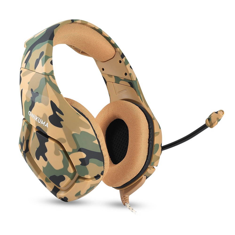 ONIKUMA K1 Camouflage Gaming Headset Stereo Subwoofer Headphones for PC Laptop with Mic