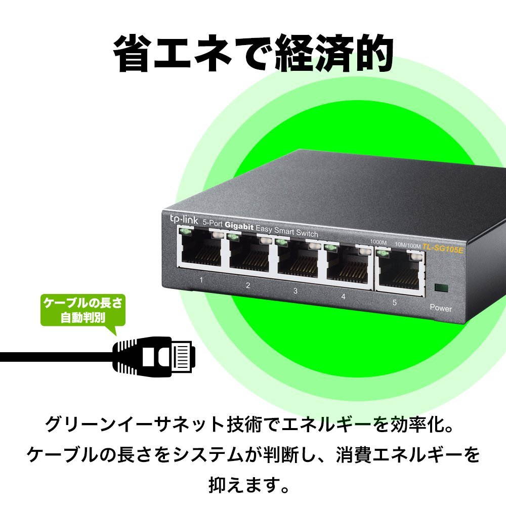 TP-Link 5-Port Gigabit Ethernet Web Managed Easy Smart Switch (TL-SG105E)