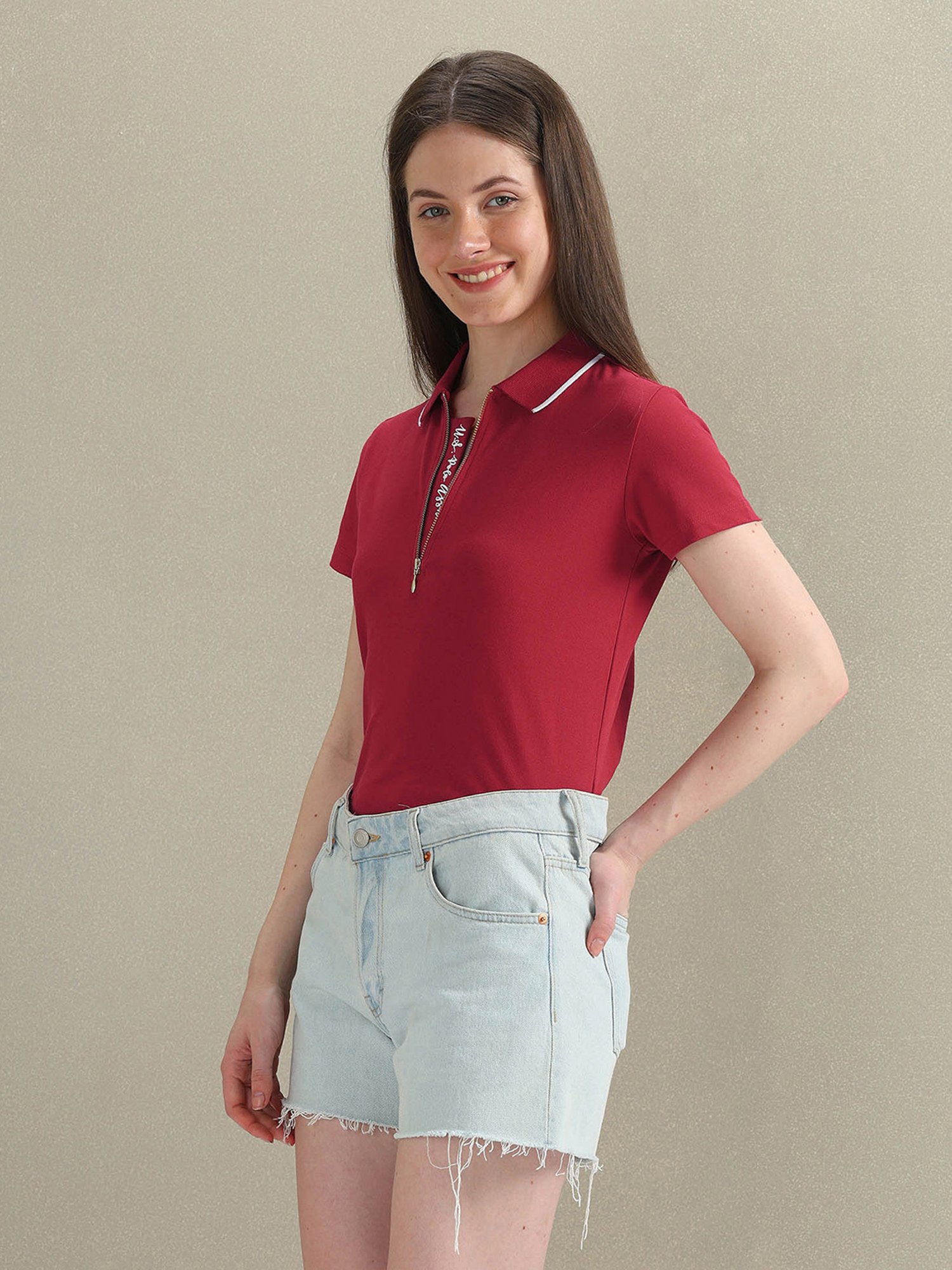 U.S. Polo Assn. Red Regular Fit Polo T-Shirt