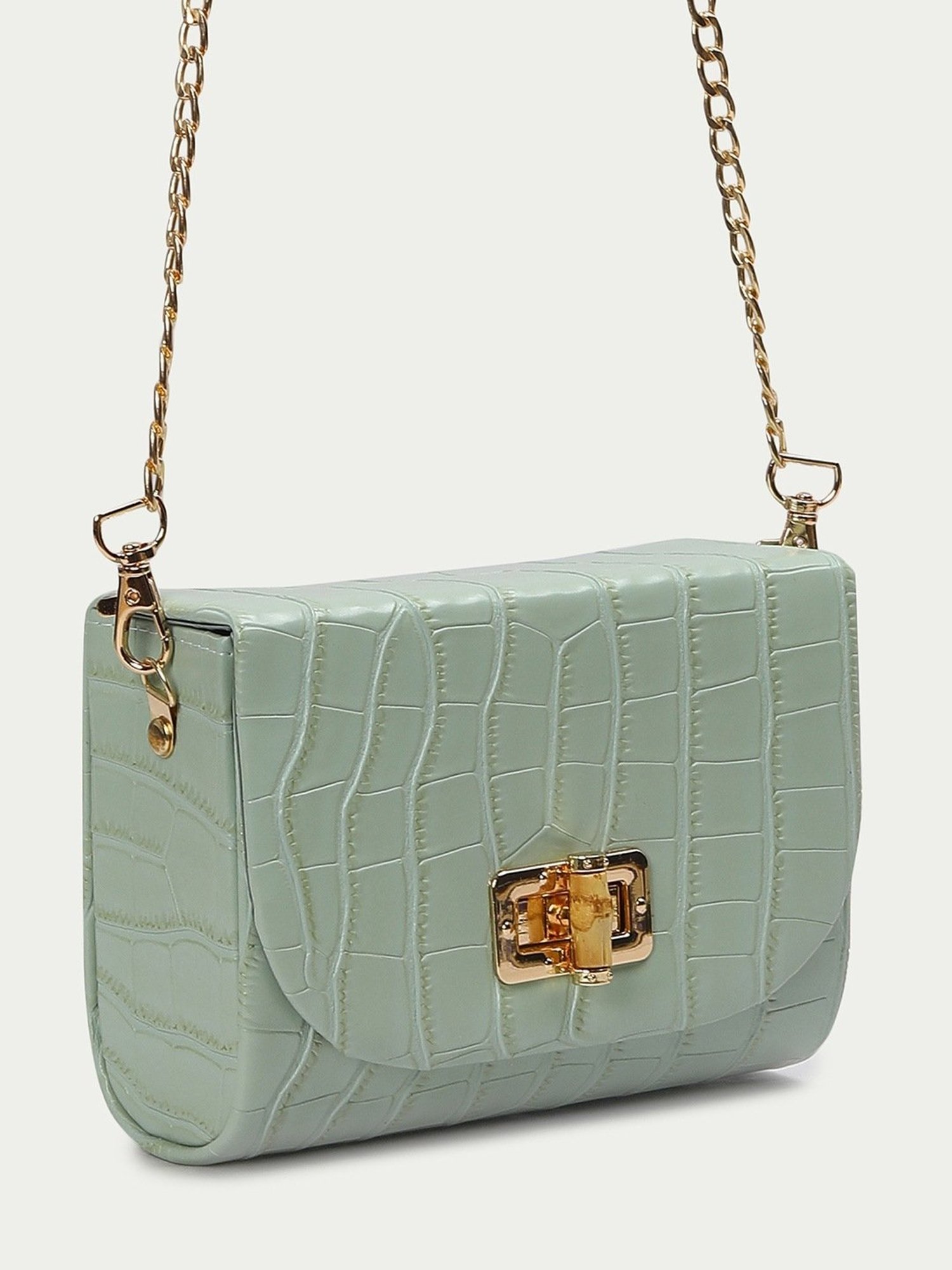 Code by Lifestyle Grey Textured Sling Handbag