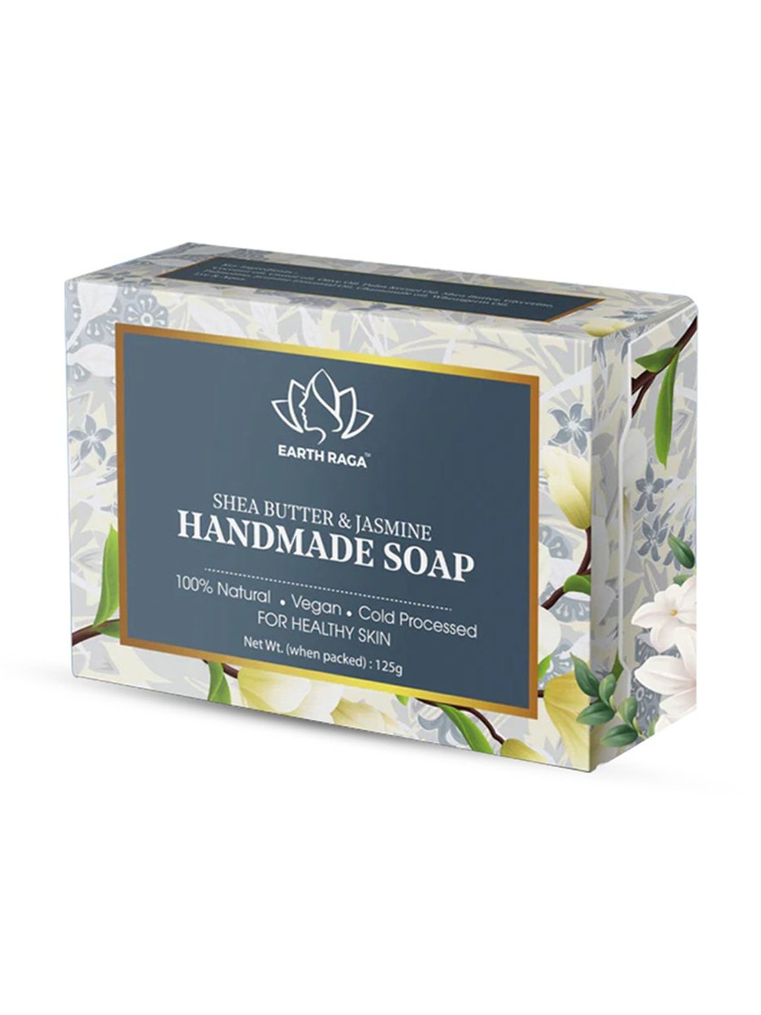 Earthraga Shea Butter & Jasmine Handmade Soap - 125 gm
